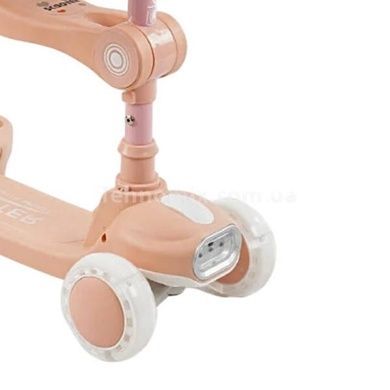 Самокат с козырьком от солнца и дополнительными колесами 5в1 Skyper BT-39904 Бежевый