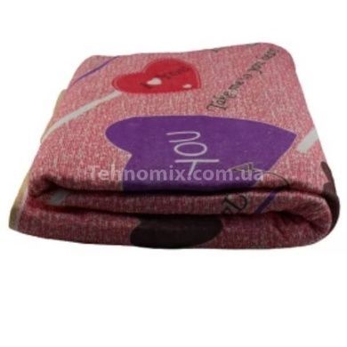 Электропростынь 120х150см Electric Blanket Розовая Сердце