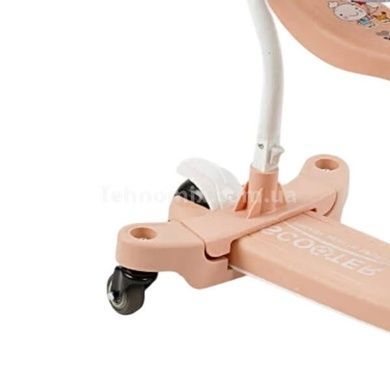 Самокат с козырьком от солнца и дополнительными колесами 5в1 Skyper BT-39904 Бежевый
