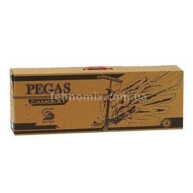Самокат двухколесный с ручным тормозом Skyper Pegas PG-38502 Розовый с голубым
