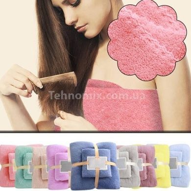 Набір рушників 2шт 145*80см та 75*35см Towel blanket 521-2415 Зелений