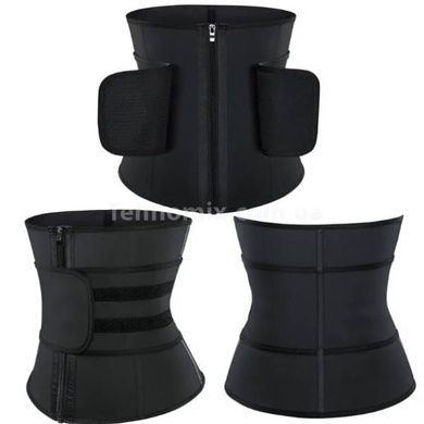 Утягивающий пояс для похудения Waist training corset Черный XXL