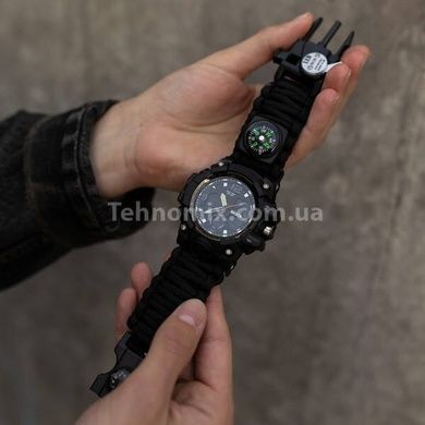Годинники чоловічі тактичні Besta Life Pro AllBlack з компасом