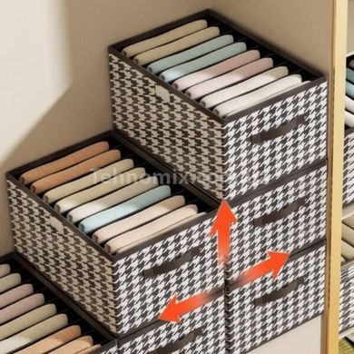 Органайзер для хранения вещей на молнии 17*24*30 Storage baske XL-1049 Черно-белый