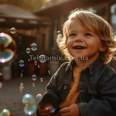 Дитячий автоматичний пістолет кулемет для мильних бульбашок Bubble machine toy Блакитний