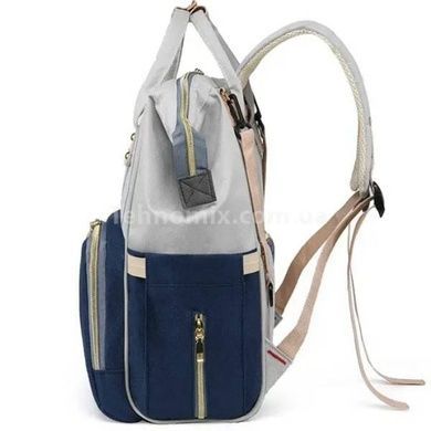 Сумка-рюкзак для мам Mom Bag Синий в полоску