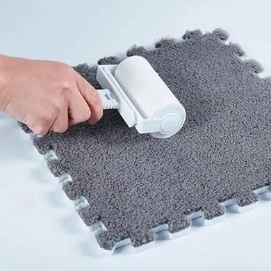 Коврик-пазл плюшевый 30&times;30см 10шт/уп floor mat AND 5579 Серый