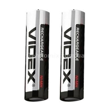 Набір акумуляторних батарейок 2шт АА Videx HR6/AA 2700mAh