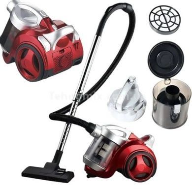 Пылесос бытовой проводной со стаканным фильтром Hoffmans 1800W HM-8801 Красный