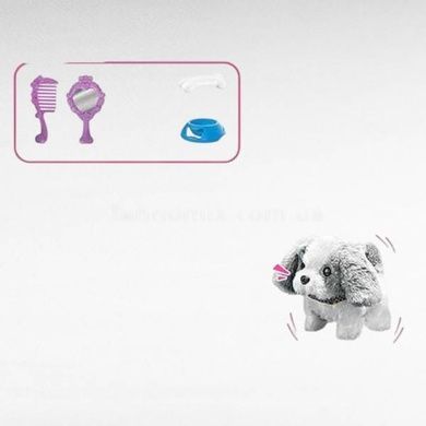 Интерактивный питомец с движениями и звуками Песик LK 003 B Серый с белым