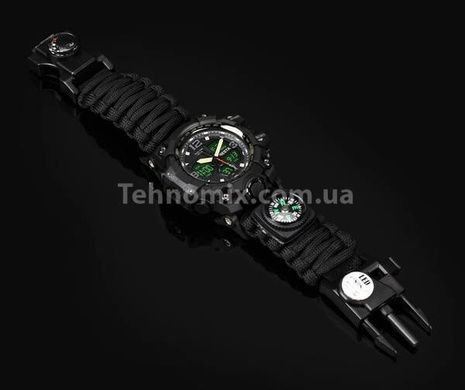 Годинники чоловічі тактичні Besta Life Pro AllBlack з компасом
