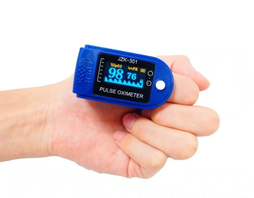 Пульсоксиметр Fingertip Pulse Oximeter АВ -88 Синій
