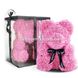 Мишка из 3D роз Teddy Rose 40 см Розовый + подарочная упаковка