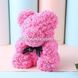 Мишко з 3D троянд Teddy Rose 40 см Рожевий + подарункова упаковка
