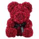 Ведмедик з 3D троянд Zupo Crafts 25 см Бордовий+ подарункова упаковка