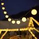 Гирлянда на солнечной панели уличная Шарики 20 шт 3м Белые