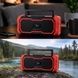 Колонка портативная аккумуляторная с микрофоном и фонариком Bluetooth TS-5576 Черная с красным