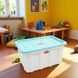 Контейнер для зберігання іграшок DOLONI TOYS 01592 Білий із блакитним