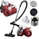 Пылесос бытовой проводной со стаканным фильтром Hoffmans 1800W HM-8801 Красный