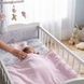 Комплект детского постельного Подушечка 26*21см+простынь 120*60см+покрывало 90*80см 76600 Bimbo Белое с розовым