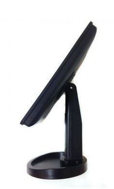 Настольное зеркало для макияжа Mirror c LED подсветкой 22 диода квадратное Черное