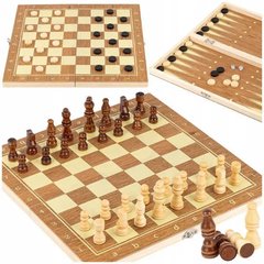 Шахи дерев'яні 3в1 (нарди, шашки, шахи) Chess С45012