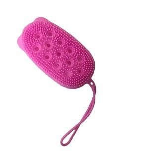 Двостороння масажна мочалка для купання Bath Brush Фіолетовий