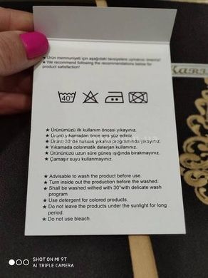 Постільна білизна з вишивкою Karina Siyah sari Ранфорс Бавовна Євро розмір
