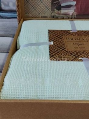 Покрывало-пике летнее Irina home A2.mint 210х230см Вафельное
