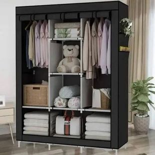 Шкаф для одежды тканевый Multifunctional Storage Wardrobe Черный