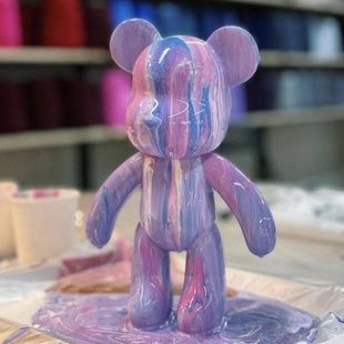 Набор для творчества Флюидный Мишка Арт терапия DIY Creative Fluid Bear в ассортименте