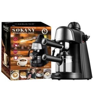 Кофеварка рожковая со стимером Sokany SK-6810 Черная