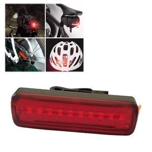 Велоліхтар акумуляторний сигнальне червоне світло XFL-102-10SMD Чорний