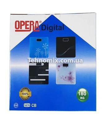 Ваги підлогові Opera Digital чорні з білим