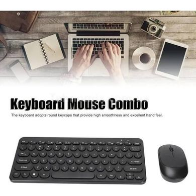 Комплект беспроводная клавиатура и компьютерная мышь wireless 902 Черная