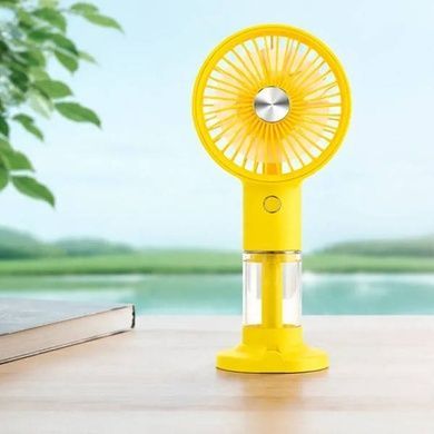 Мини вентилятор-охладитель аккумуляторный с резервуаром для воды HX 12A-1 Желтый