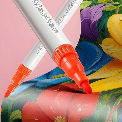 Набір акрилових двосторонніх маркерів 12шт-24кол Acrylic Marker MAP-10