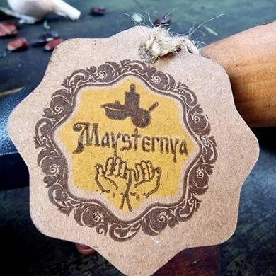 Сковорода чавунна лита з дерев'яною ручкою та скляною кришкою Maysternya Т304С3 24*6см