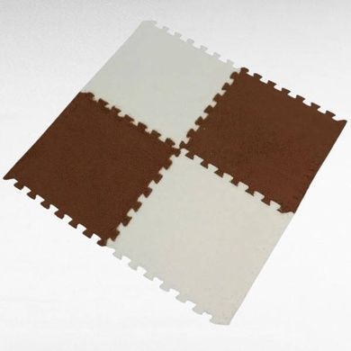Килимок-пазл плюшевий 30&times;30см 10шт/уп floor mat AND 5579 Коричневий