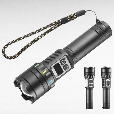 Фонарь аккумуляторный ручной Li-Ion Power Bank, ЗУ Type-C, магнит, zoom NIGHT VISION FLUORESCENCE CB-A282-TG+COB(White+Red)
