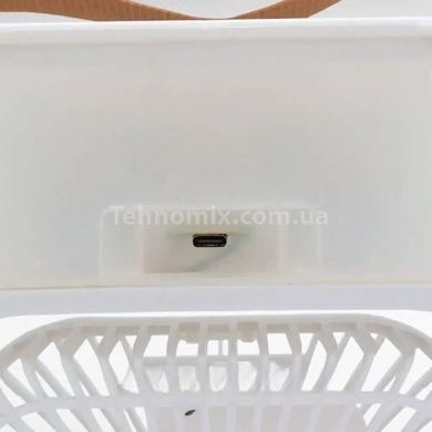Вентилятор настольный с увлажнением и подсветкой от USB 500ml Белый