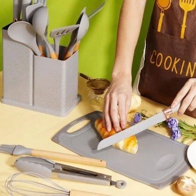 Набір кухонного приладдя 19 предметів Kitchen Set Сірий
