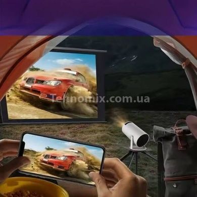 Проектор відео-ігровий з джойстиками + пульт керування Android 11 Projector МА2000 Білий
