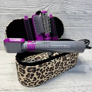Стайлер для волос с ионизацией 5в1 в кейсе Леопард Hair Brush