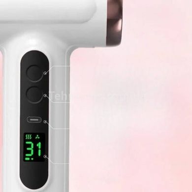 Фен акумуляторний з теплим бездротовим повітрям 200W Type-C RT-305 Білий