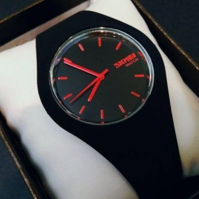 Годинники жіночі Skmei Rubber Black 9068