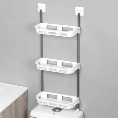 Полка настенная над унитазом Portable Toilet And Bathroom Storage Rack Белая