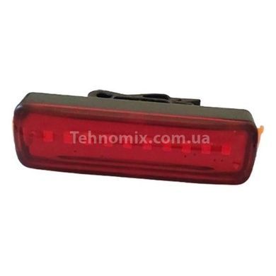 Велоліхтар акумуляторний сигнальне червоне світло XFL-102-10SMD Чорний