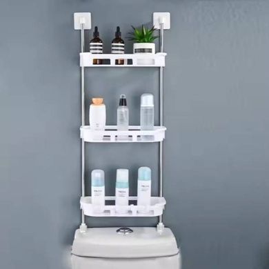 Полка настенная над унитазом Portable Toilet And Bathroom Storage Rack Белая