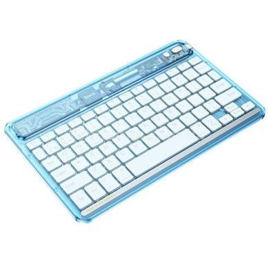 Клавиатура беспроводная Transparent Discovery edition BT keyboard(Английская раскладка) HOCO S55 Ice Blue Mist